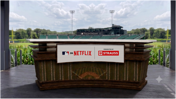 Studio desk for MLB on Netflix presented by STRAUSS