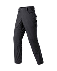 STRAUSS Women's Double Front Ripstop Cargo Work Pants e.s.e:pic in black, front view