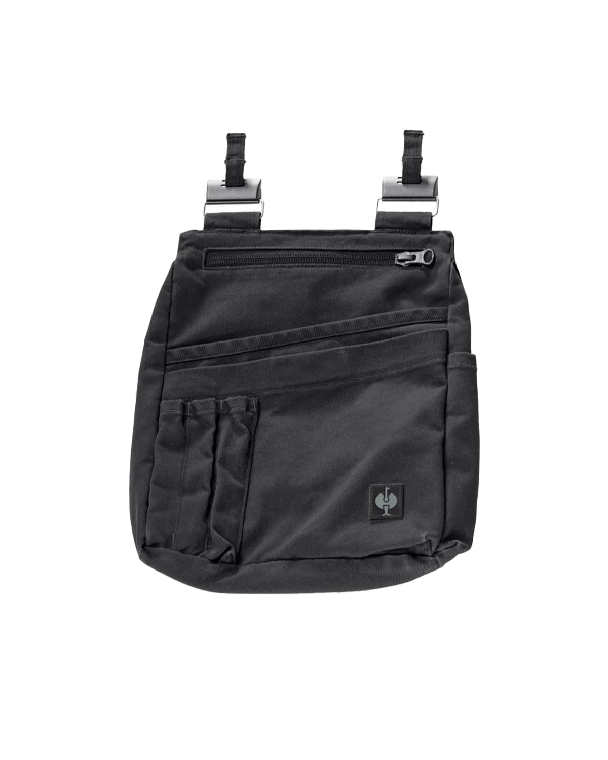 Oxid black STRAUSS e.s.motion ten tool bag with modular pockets and belt attachment points.