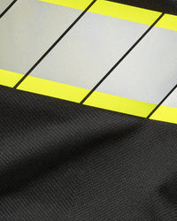 Reflective trim and contrast fabric detail on the STRAUSS Enhanced Visibility T-Shirt in black