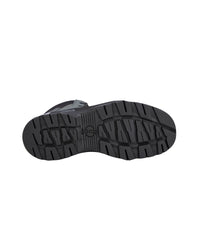 View of the underside of the Strauss 7004 8" work boot, showing off the sole details.