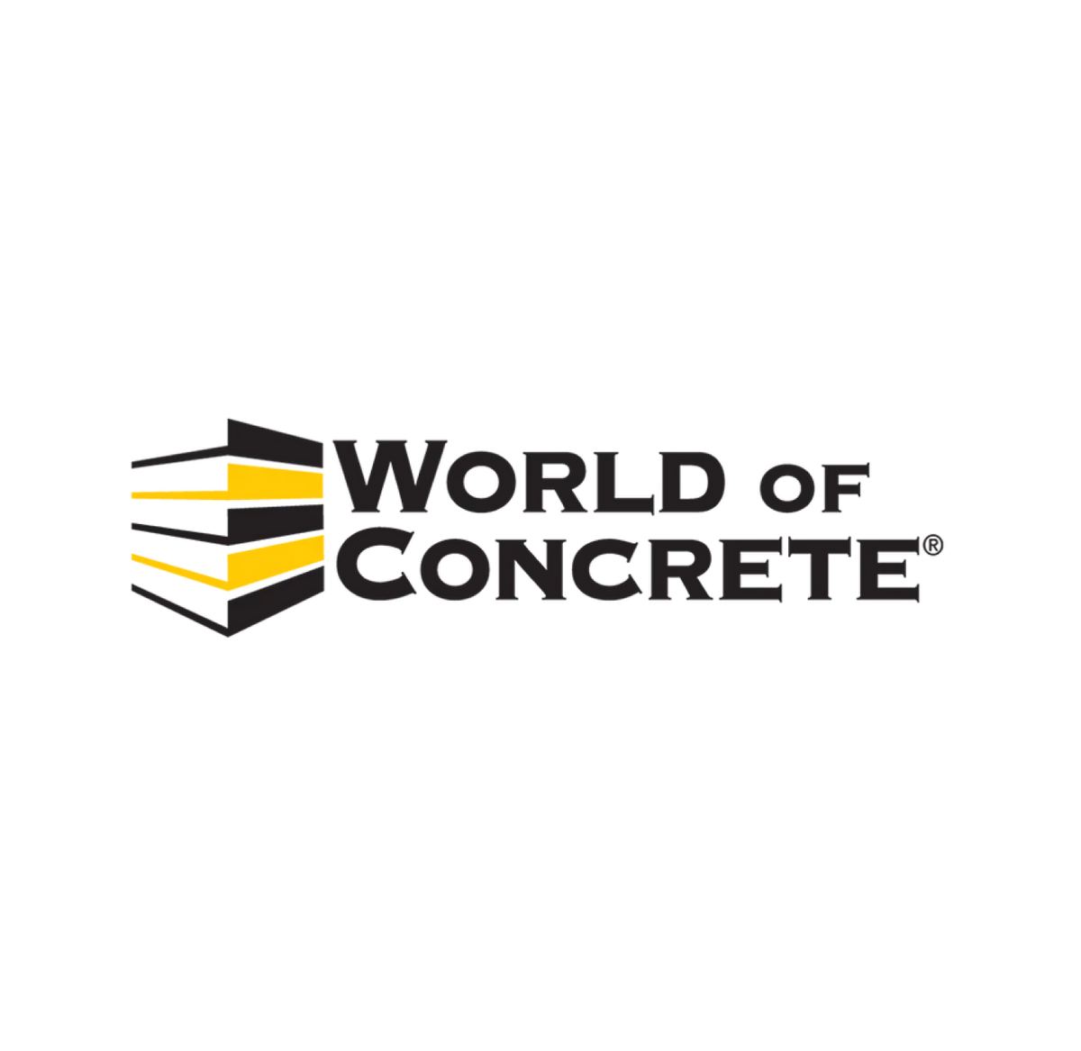 The World of Concrete logo on a transparent background
