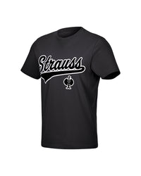 STRAUSS Artwork T-Shirt e.s.e:pic in black on a plain product background