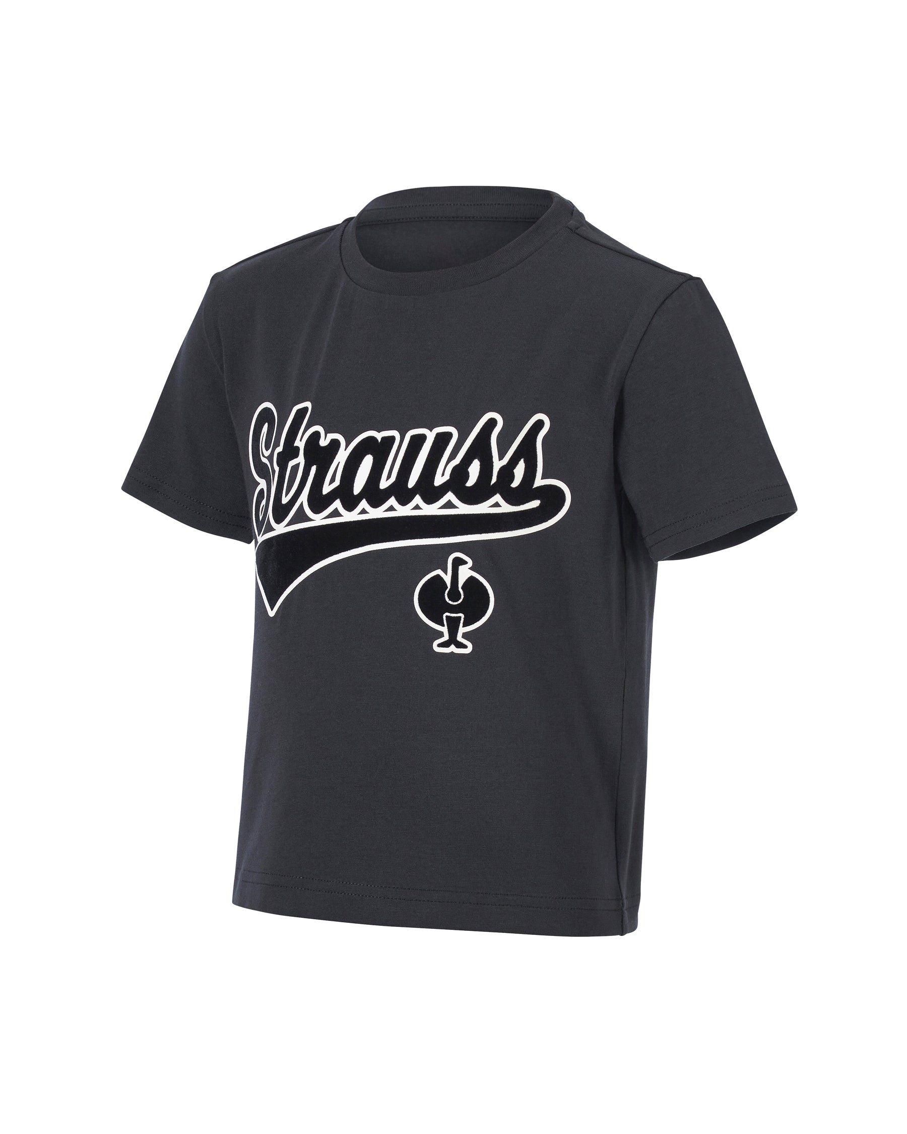 Kids' STRAUSS Artwork T-Shirt e.s.e:pic in black on a plain product background