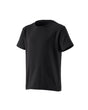 Kids' STRAUSS Cotton Stretch T-Shirt in black on a plain product background