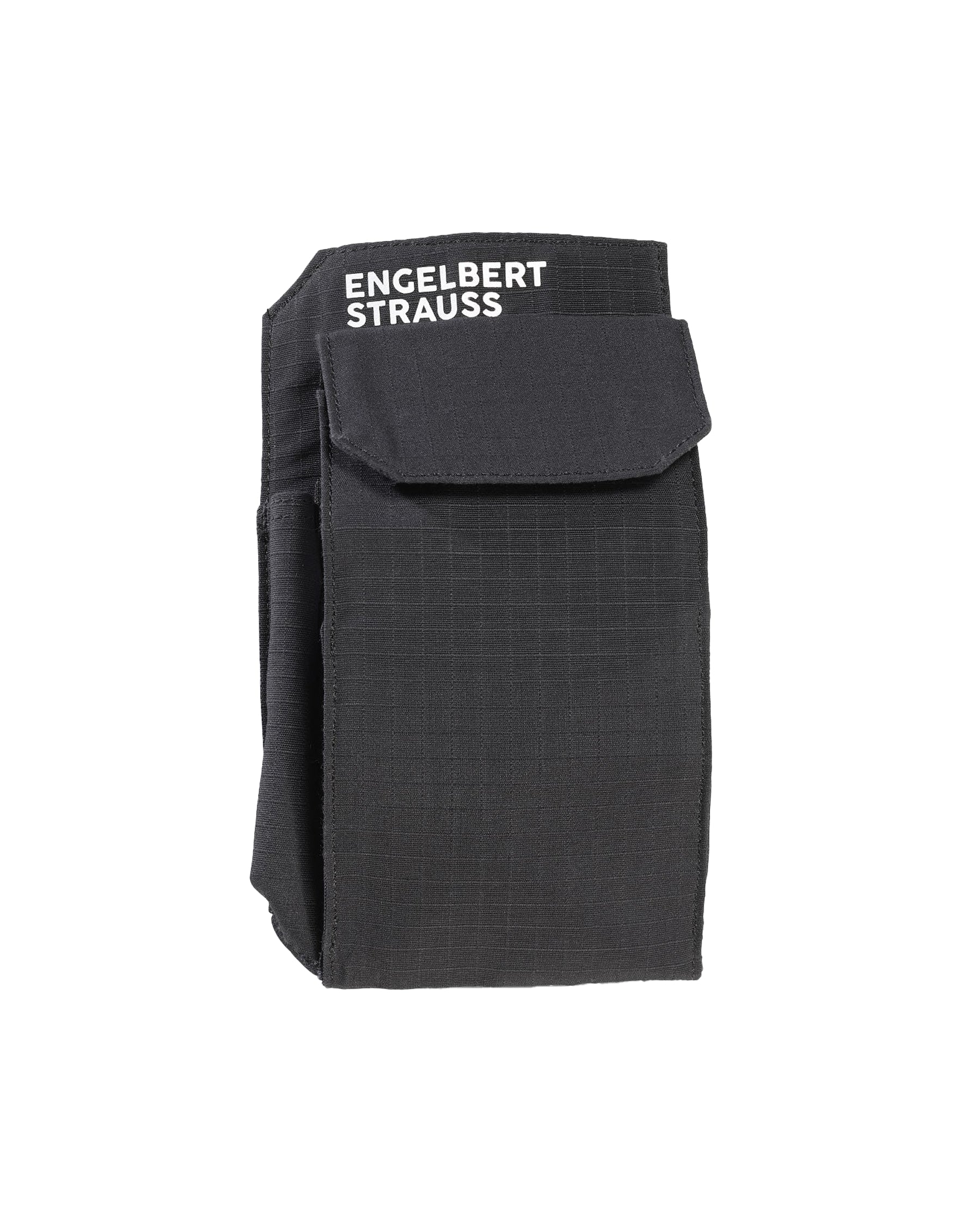Black STRAUSS e.s.tool concept multipocket with modular pockets and belt attachment points.