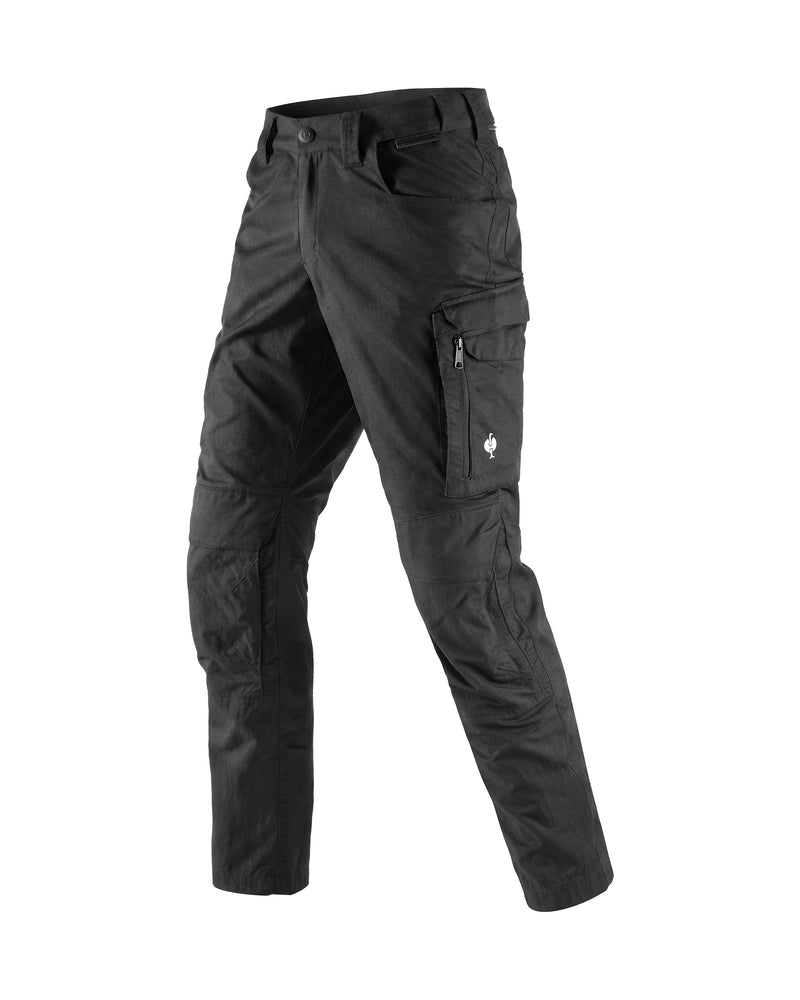 STRAUSS Work Pants e.s.concrete light in black, front view