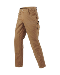 STRAUSS Double Front Twill Cargo Work Pants e.s.e:pic in almond brown, front view