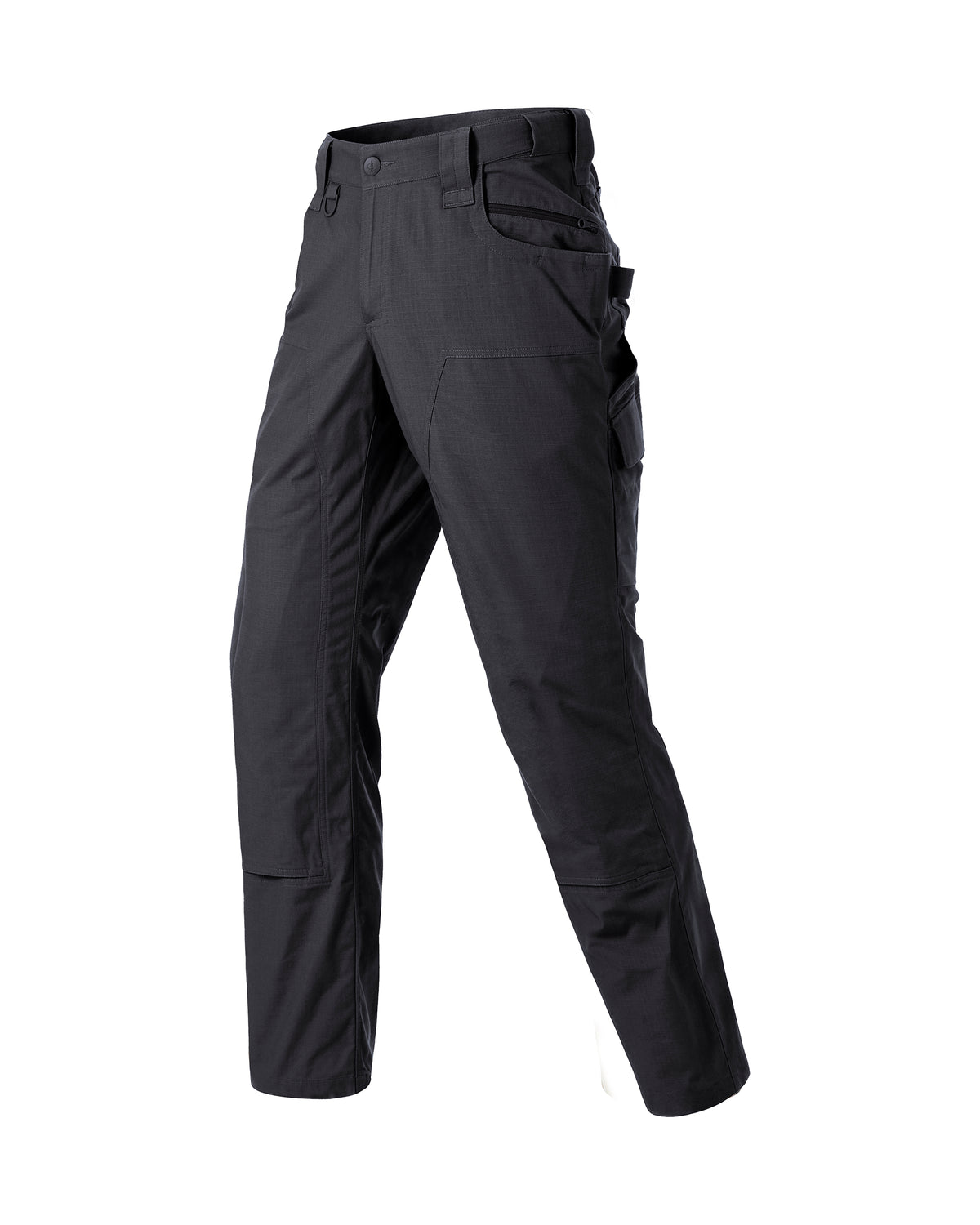STRAUSS Women's Double Front Ripstop Cargo Work Pants e.s.e:pic in black, front view