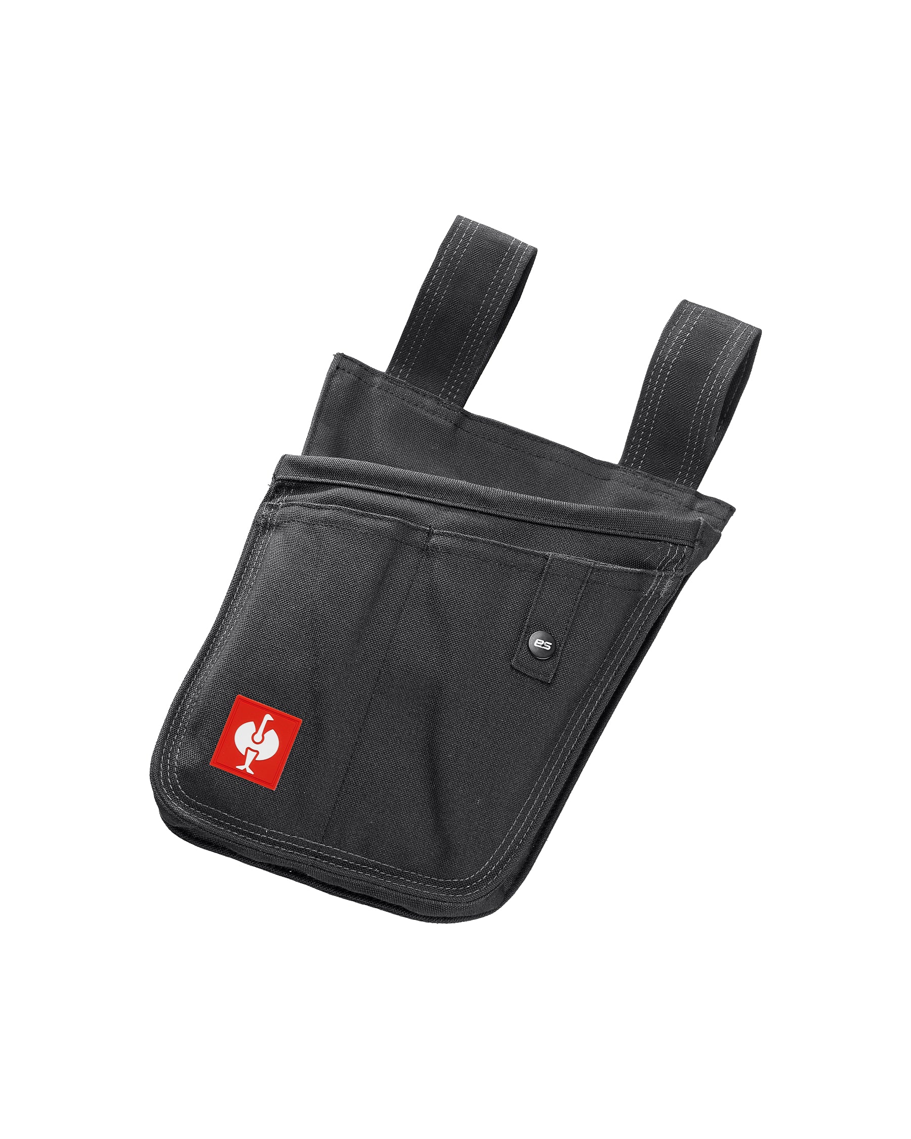 Black STRAUSS tool bag with modular pockets and belt attachment points.