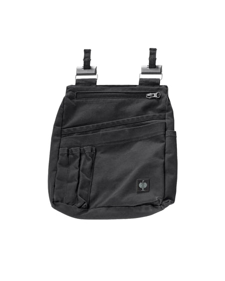 Oxid black STRAUSS e.s.motion ten tool bag with modular pockets and belt attachment points.