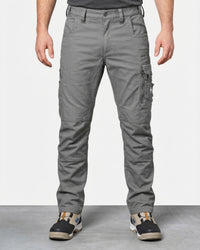 Cargo Work Pants e.s.motion ten in granite worn by a model, front view