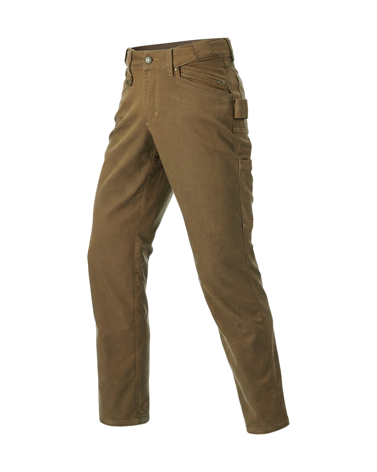 STRAUSS Women's Multipocket Work Pants e.s.vintage in sepia, front view
