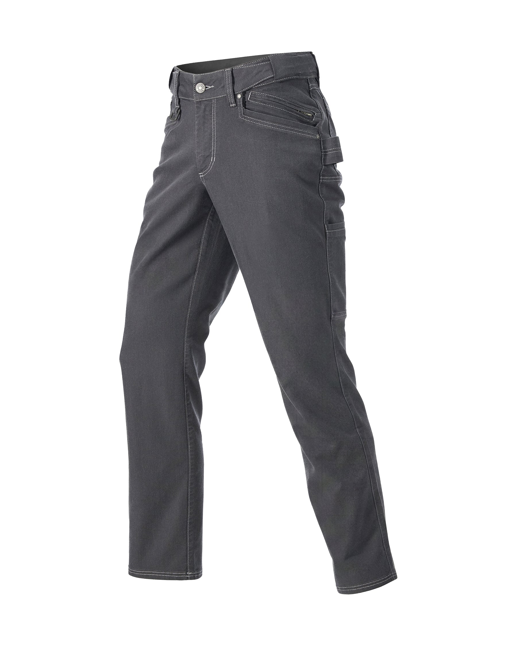 STRAUSS Women's Multipocket Work Pants e.s.vintage in pewter, front view