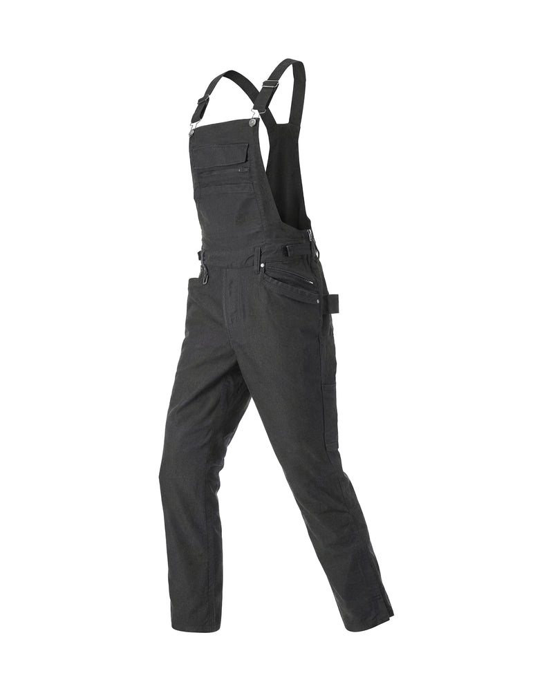 STRAUSS Multipocket Work Bib Overall e.s.vintage in black, front view