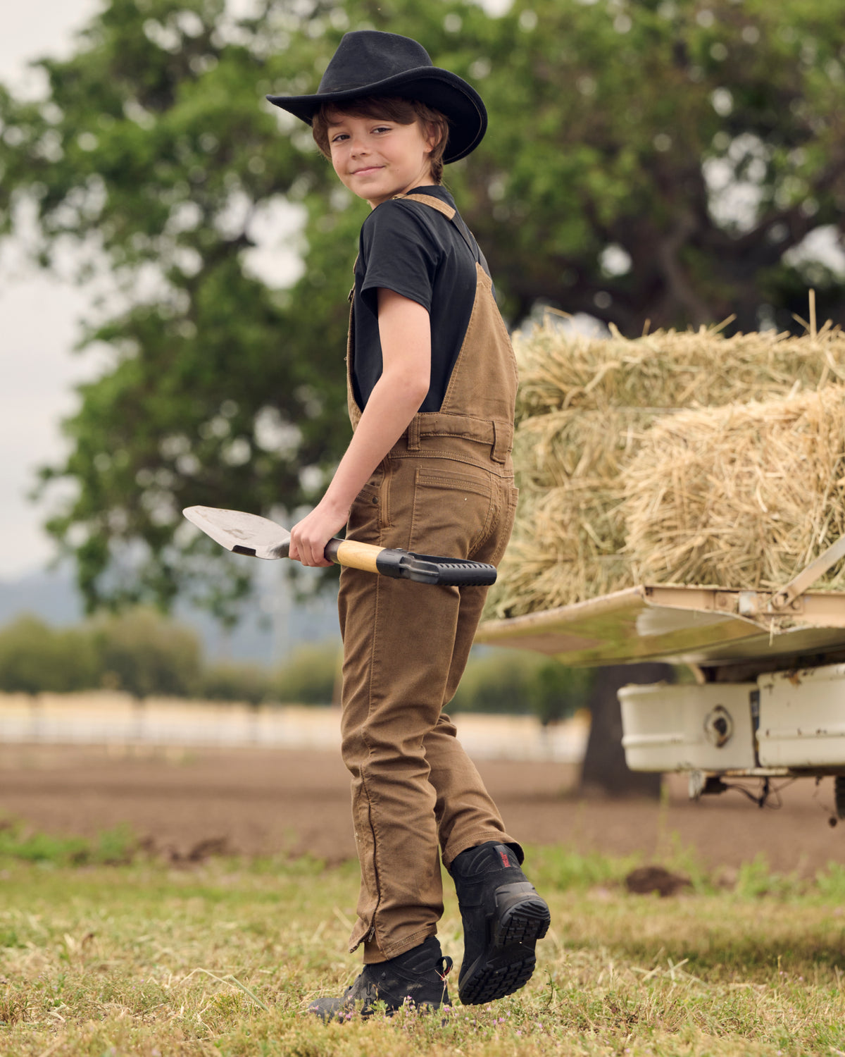 sepia STRAUSS Kids’ Multipocket Bib Overalls e.s.vintage worn on the job