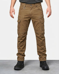 Cargo Work Pants e.s.vintage in sepia worn by a model, front view