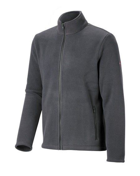 STRAUSS full-zip fleece jacket in carbon gray