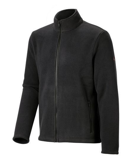 STRAUSS full-zip fleece jacket in black