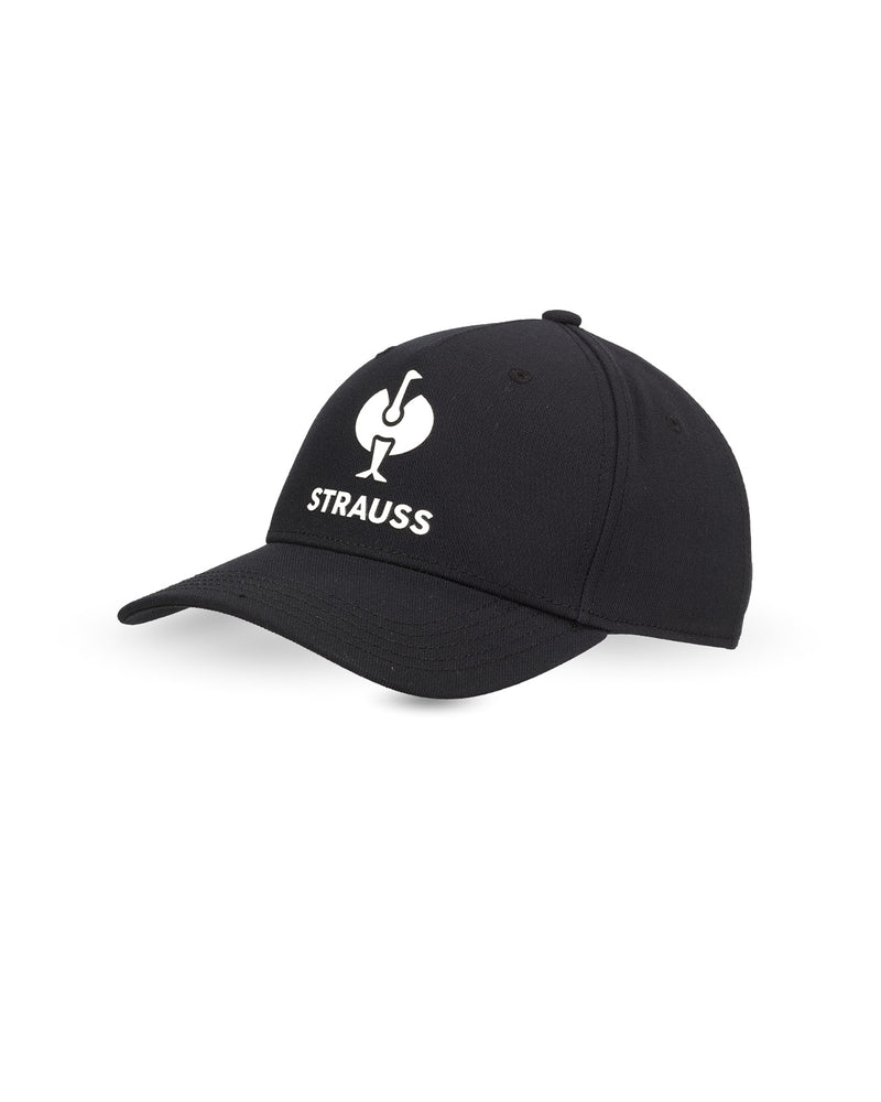 Black STRAUSS e.s.concrete cap with a curved brim.