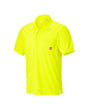 STRAUSS Enhanced Visibility Performance Polo Shirt in neon yellow on a plain product background