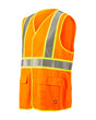 STRAUSS high visibility vest in neon orange