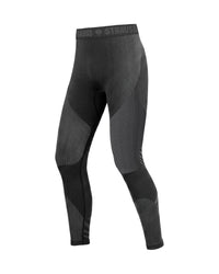 STRAUSS Women's Warm Seamless Thermal Pants e.s.trail pure in black/basalt gray, front view