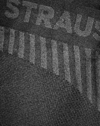 Close-up of stretch knit on Women's Warm Seamless Thermal Pants e.s.trail pure in black/basalt gray