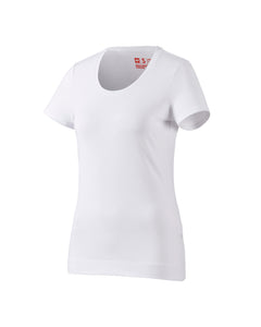Camiseta de algodón elástico para mujer