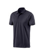 STRAUSS Cotton Polo Shirt in nero blue on a plain product background