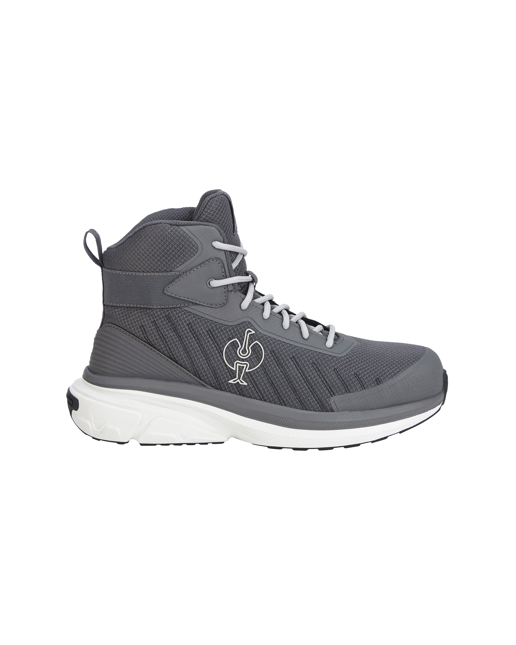 Strauss 1003 6 inch steel toe work boot in anthracite seen from the right profile