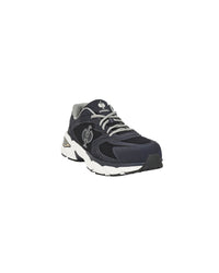 STRAUSS St. Louis Composite Toe Work Shoe in Nero blue, front three-quarter view