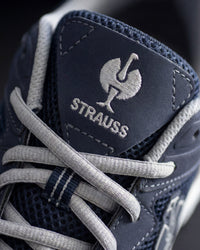 Close-up of the St. Louis Composite Toe Work Shoe upper and laces