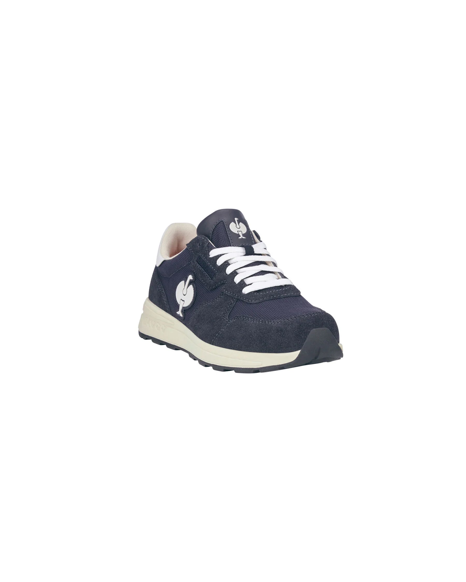 STRAUSS Canberra Steel Toe Work Shoe in Nero blue, front three-quarter view