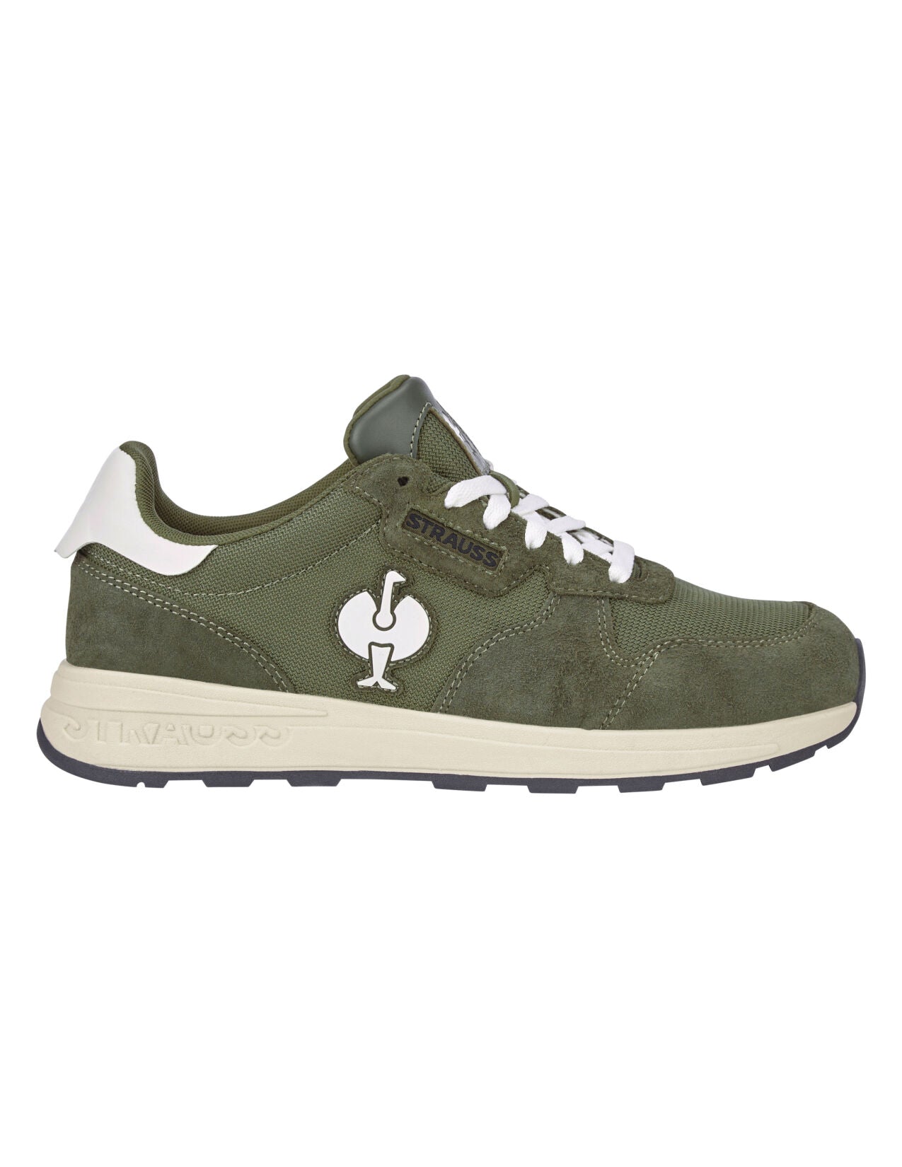 Canberra Low Safety Toe Work Shoe, disguisegreen