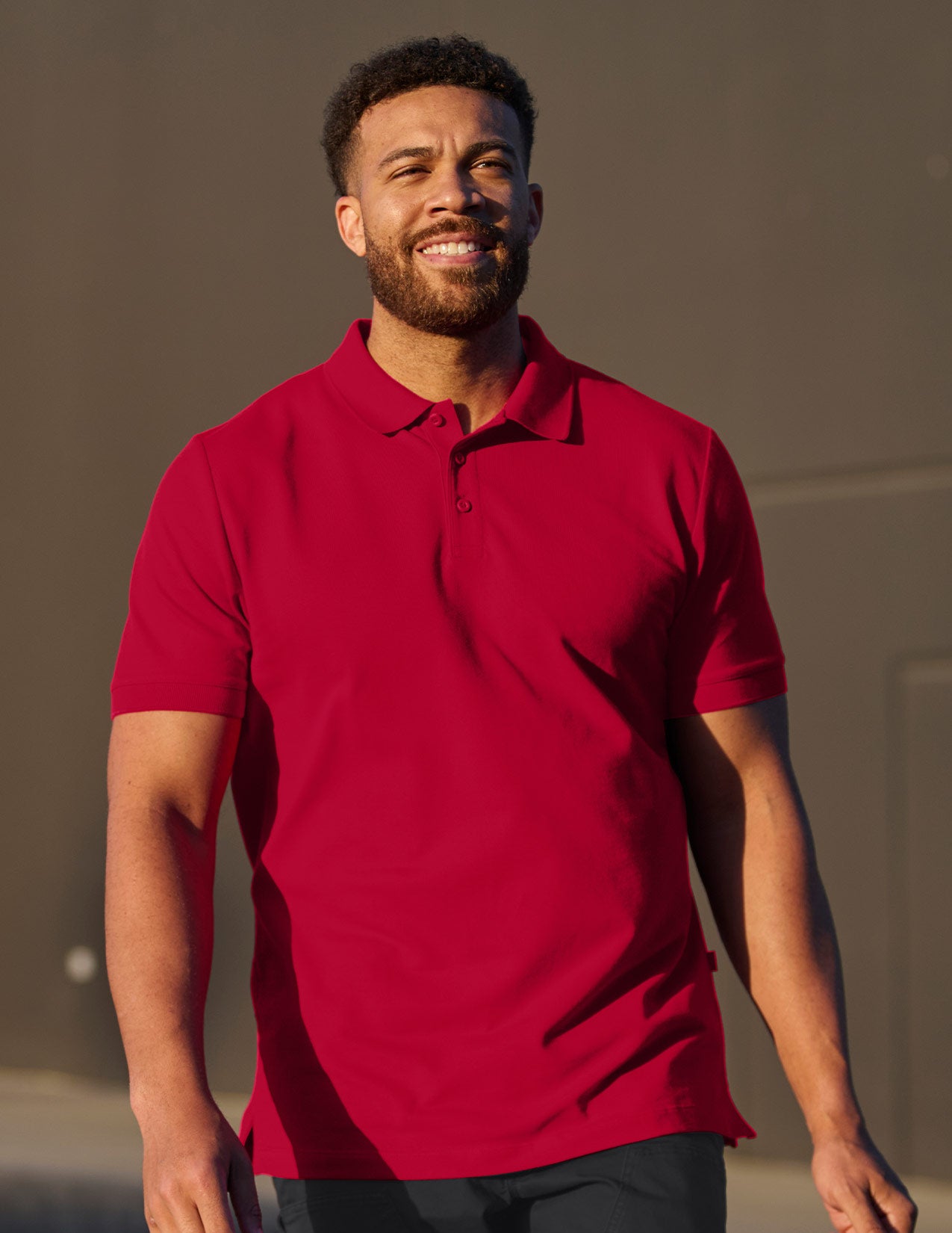 Cotton stretch Polo Shirt