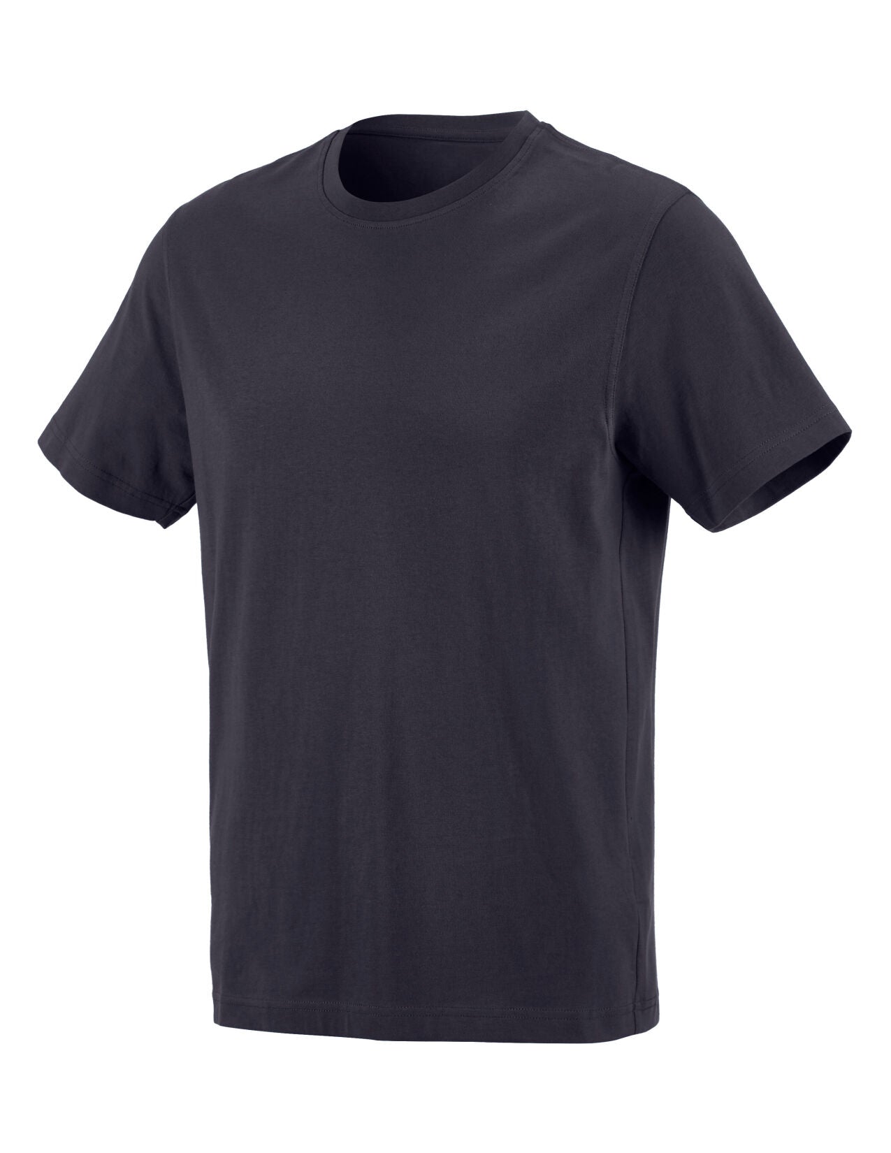 Cotton T-Shirt in neroblue