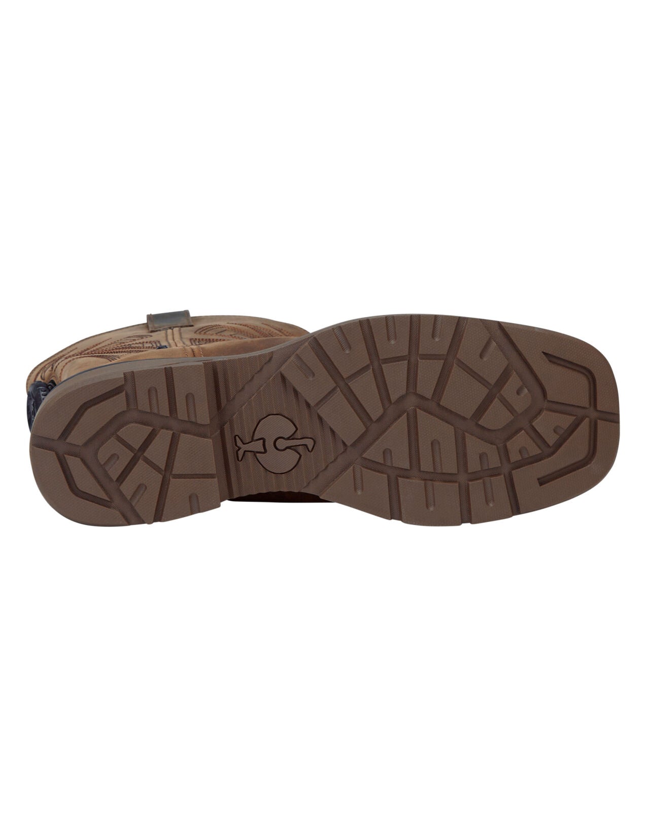 Sole of Doonan High Saftey Toe Work Boot in brown