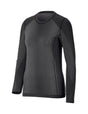 Women's Warm Seamless Thermal Longsleeve e.s.trail pure, black/basaltgrey
