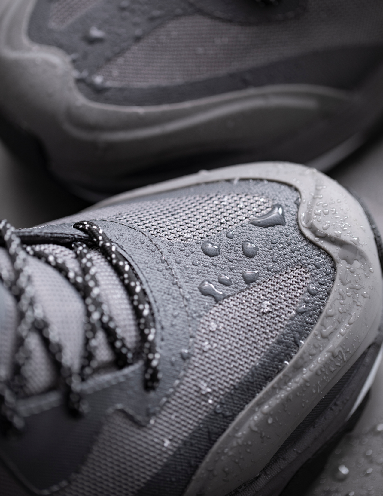Close-up of the toe of the shoe